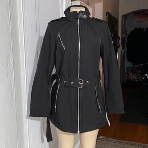 Michael Kors Water Resistant Jacket with Removable Belt Size L NWT